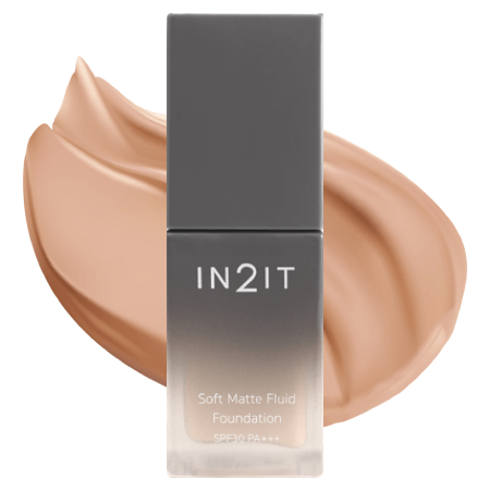 IN2IT,IN2IT Soft Matte Fluid Foundation SPF30 PA+++,Soft Matte Fluid Foundation SPF30 PA+++,ครีมรองพื้น,ครีมรองพื้นเนื้อน้ำ